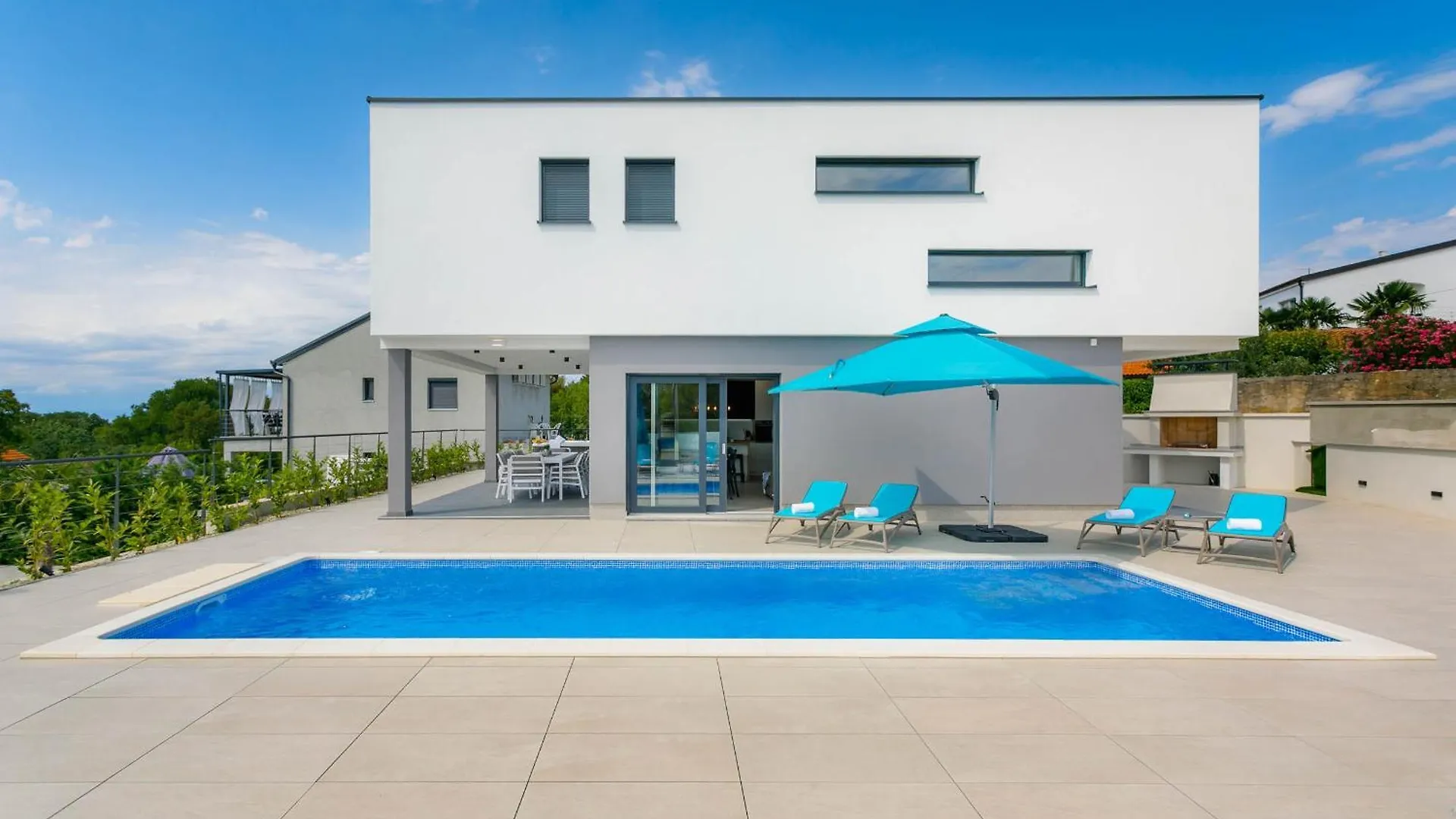 Deluxe Villa With Swimming Pool, Whirlpool On The Roof Terrace With A Beautiful Sea View - By Traveler Tourist Agency Krk Id 2125 I Sveti Vid-Miholjice